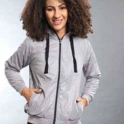Campus Sutra Grey Regular Fit Jacket-image-87