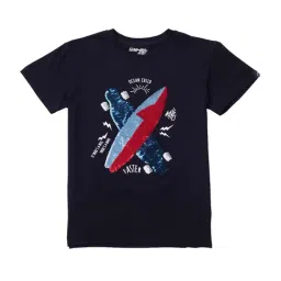 Gini & Jony Boys Black Printed T-Shirt-picture-20