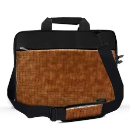 Gripp Croc Compact Fleet Executive Business Laptop & Tablet Bag For Macbook 13.3 & 14 (Brown)-47