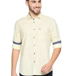Basics Yellow Printed Shirt-image-7