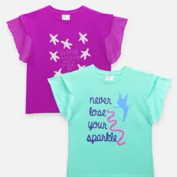 Lilpicks Kids Multicolor Cotton Printed Tops (Pack of 2)-image-59
