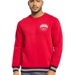 Octave Brick Regular Fit Printed Sweatshirt-image-6