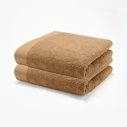 HOME PLUS STUDIOS Beige 2 Cotton 650 GSM Bath Towel-image-53