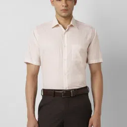 Van Heusen Beige Regular Fit Checks Shirt-image-96