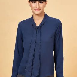 Annabelle by Pantaloons Navy Comfort Fit Top-image-33