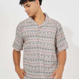Styli Multicolored Relaxed Fit Printed Shirt-image-17