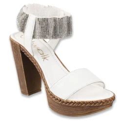 Catwalk Women's White Ankle Strap Sandals-picture-9