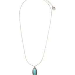 Forever New Blue & Silver Morgan Western Pendant-44