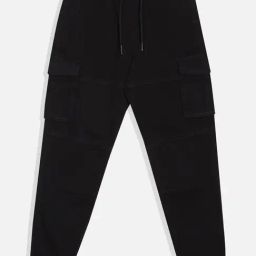 Allen Solly Boys Black Cotton Jogger Pants-image-63