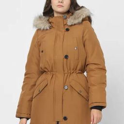 Vero Moda Brown Regular Fit Parka Jacket-image-38