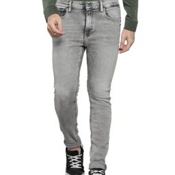 Calvin Klein Grey Cotton Skinny Fit Jeans-picture-37