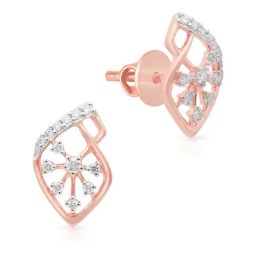 Malabar Gold and Diamonds 18k Rose Gold Stud Earrings-picture-5