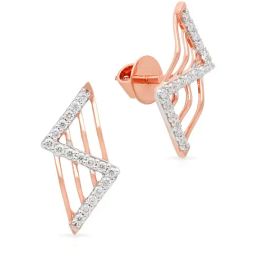Malabar Gold and Diamonds 18k Rose Gold Stud Earrings-image-37