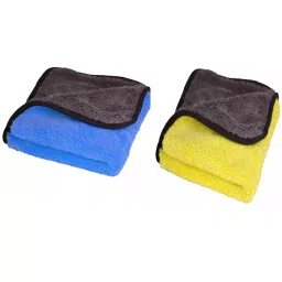 Winberg 40x40 cm 600 GSM Washable & Reusable Microfiber Towel Assorted, TW-6002 (Pack of 2)-image-36