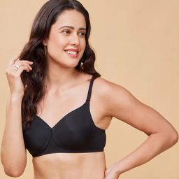 Enamor Charcoal Black T-Shirt Bra-image-53
