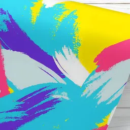 ArtzFolio Blue & Yellow Abstract Printed UV-Resistant Peel & Stick Wallpaper-image-44
