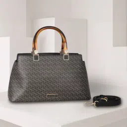 Van Heusen Grey Printed Satchel-picture-17