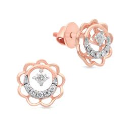 Malabar Gold and Diamonds 18k Rose Gold Stud Earrings-image-64
