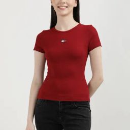 TOMMY HILFIGER Red Slim Fit T-Shirt-image-62