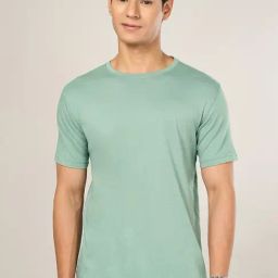 Byford By Pantaloons Green Cotton Slim Fit T-Shirt-picture-3