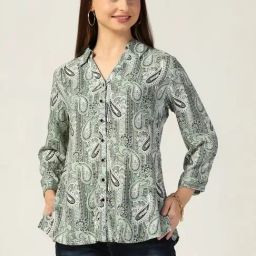 Mustard Multicolour Printed Casual Shirts-image-52