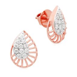 Malabar Gold and Diamonds 18k Rose Gold Stud Earrings-image-62