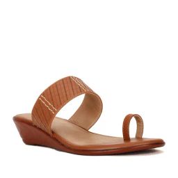 Bata Women's Tan Toe Ring Sandals-image-50