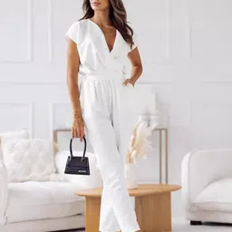 bebe Women Basic Solid Jumpsuit-picture-17