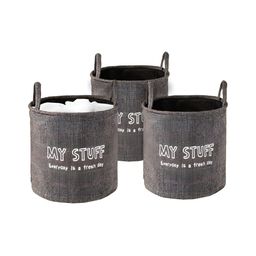 Aura Grey Set of 3 Regular Multi-Utility Organisers-7