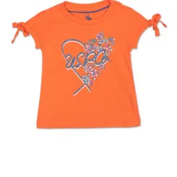 U.S. Polo Assn. Kids Orange Printed Full Sleeves T-Shirt-picture-29