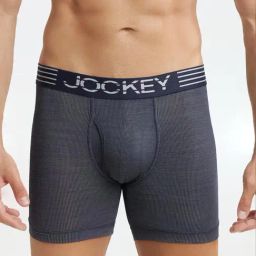 Jockey MM06 Denim Blue Microfiber Mesh Elastane Stretch Boxer Briefs with Stay Dry Technology-picture-29
