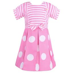 Wish Karo Kids Pink Printed Frock-picture-45