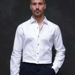 Rare Rabbit White Regular Fit Solid Shirt-image-42