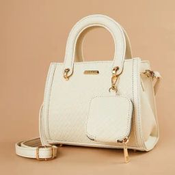 Code by Lifestyle Beige Quilted Handbag-image-95