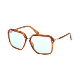 Guess GUS78885753VSG Blue UV Protected Square Sunglasses for Women-22