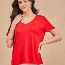 Color Capital Red Regular Fit T-Shirt-21