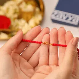 Zavya Blessed Bhai Gold-Plated 925 Sterling Silver Rakhi-image-44