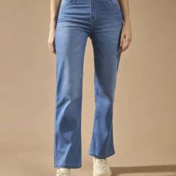 DOLCE CRUDO Blue Plain Jeans-picture-27