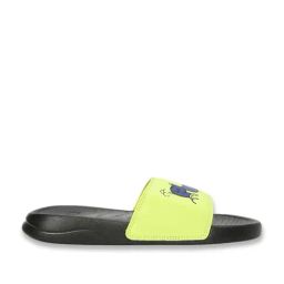Puma Kids Black, Lavender Alert & Lemon Sherbert Popcat 20 Youth Soft Comfort Slides-picture-4