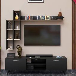 SPYDER CRAFT Engineered Wood TV Entertainment Unit (Black)-32
