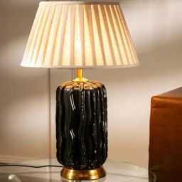 Whispering Homes Marimo Black Ceramic Table Lamp-picture-14