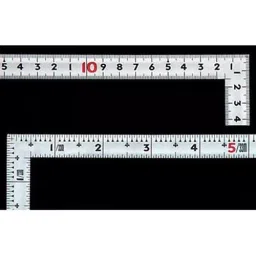 Shinwa Rules Curved Same Thickness Masterpiece Combination Scale Silver, 68535564 image 2