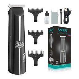 VGR V-007 Professional Corded and Cordless Hair Trimmer - 120 min Runtime (Black)-image-68