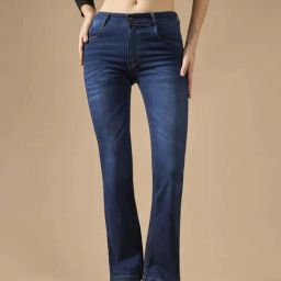 DOLCE CRUDO Blue Plain Jeans-picture-21