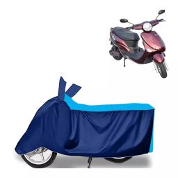 Auto Pearl Two Wheeler Cover for Avon E Star - Cyan, Blue-image-10