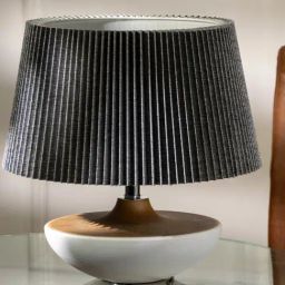 Whispering Homes Bowl Shape White Ceramic Table Lamp-image-54