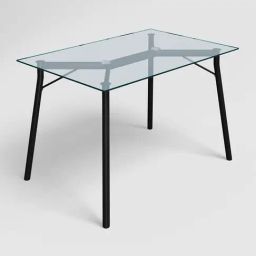 Godrej Interio Silica Black Metal 4 Seater Rectangular Dining Table-17