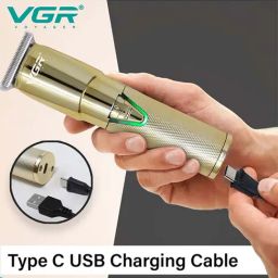 VGR V-903 Professional Corded and Cordless Hair Trimmer - 100 min Runtime (Gold) image 5