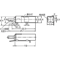 Omron Ultra-Compact Type E2S Proximity Sensor (DC 2-Wire Type), E2S-Q12 1M image 2