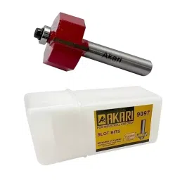 Akari 9097 8 mm Shank Red and Silver Metal Slot Bit, RB-52 (Pack of 20)-image-54